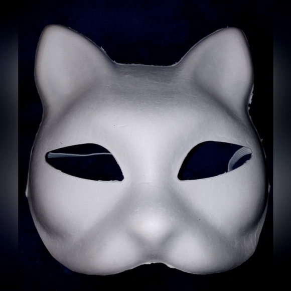 Primed Feline face mask for crafting - Picture 2 of 4
